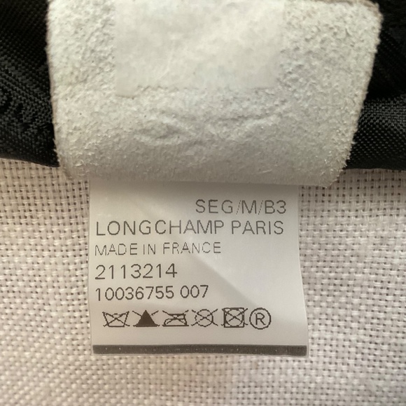 Longchamp Le Pliage LPG Limited Edition Rare Leather Tote Lettering Patch Logo - Picture 6 of 16